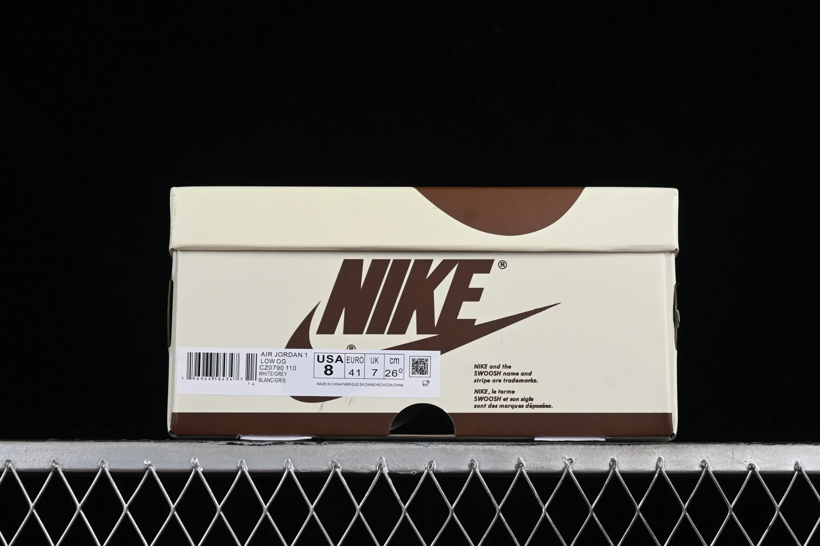 All categories Air Jordan Jordan series basketball shoes Air Jordan 1 Low Z version Air Jordan 1 Low AJ1 Joe 1 gray black low-top cultural casual sneakers CZ0790-110